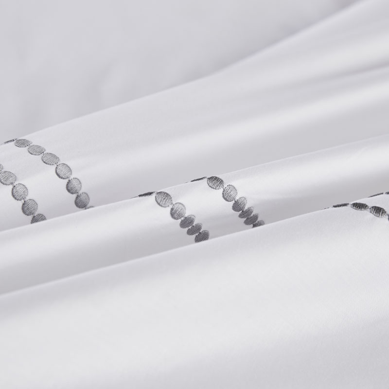 300TC Dot Brodeerattu 100% puuvillainen lakanat 300TC Dot Brodeerattu 100% puuvillainen lakanat