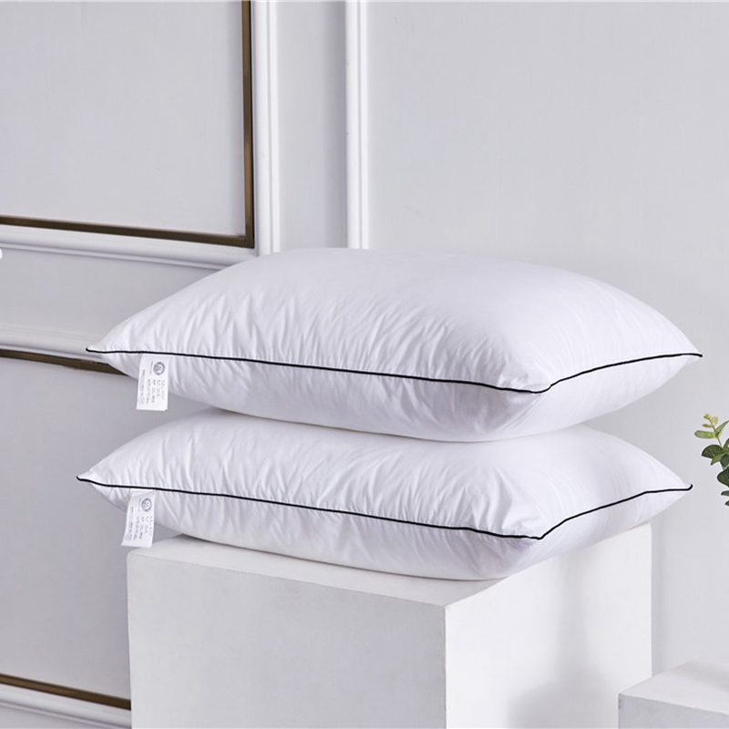 Custom Hotel Guestroom 100 % puuvillasta valmistetut valkoiset tyynyt Mikrokuitutäytteet Custom Hotel Guestroom 100 % puuvillasta valmistetut valkoiset tyynyt Mikrokuitutäytteet