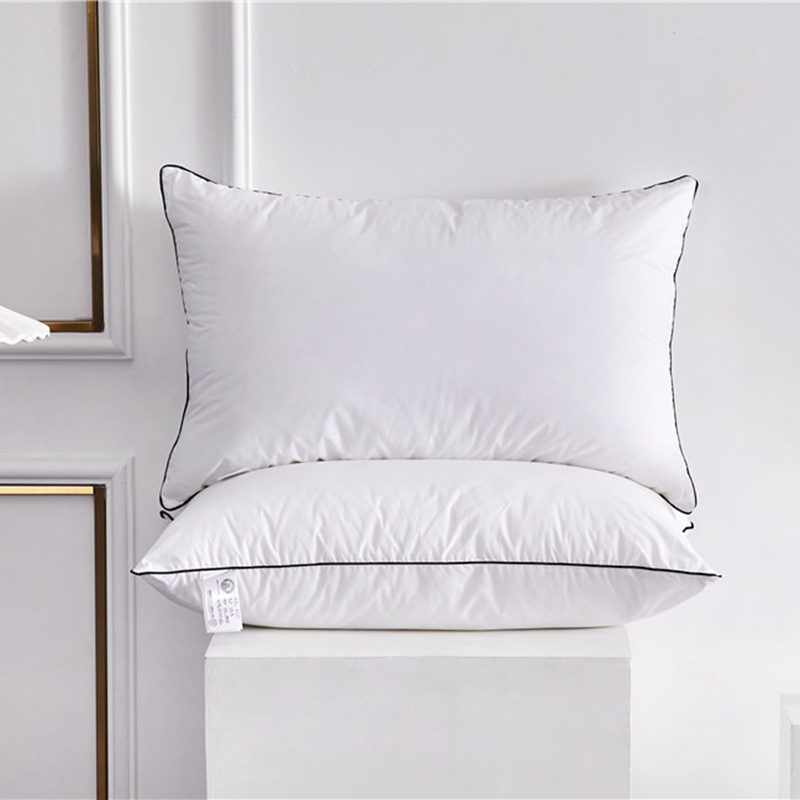 Custom Hotel Guestroom 100 % puuvillasta valmistetut valkoiset tyynyt Mikrokuitutäytteet Custom Hotel Guestroom 100 % puuvillasta valmistetut valkoiset tyynyt Mikrokuitutäytteet